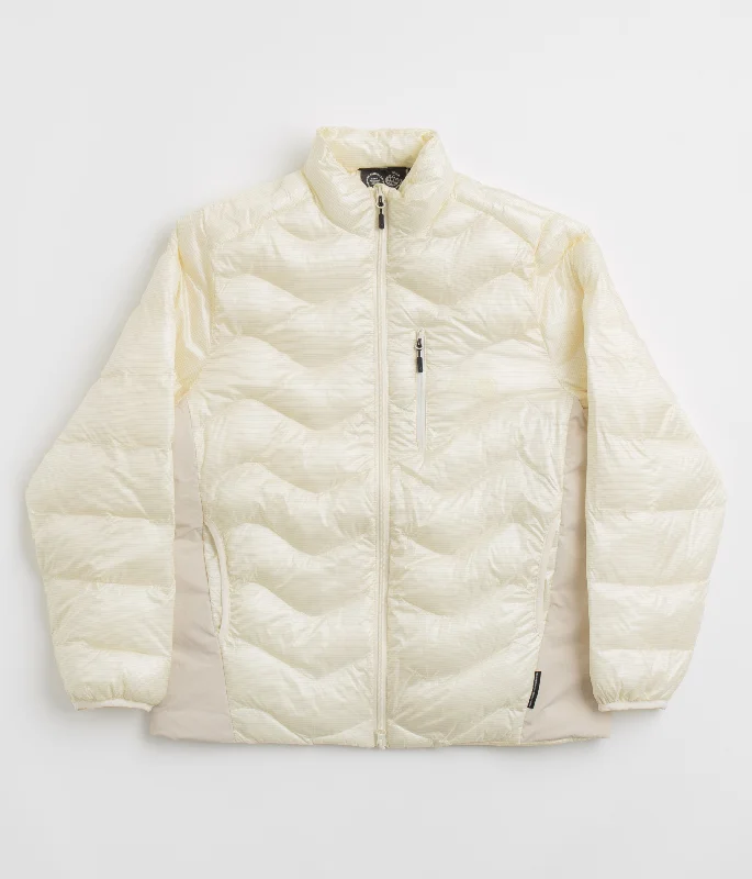 Purple Mountain Observatory Waves Light Puffer Jacket - Ecru Hooded Jacket Caped Jacket Shawl Collar Jacket Purple Mountain Observatory Waves Light Puffer Jacket - Ecru Hooded Jacket Caped Jacket Shawl Collar Jacket