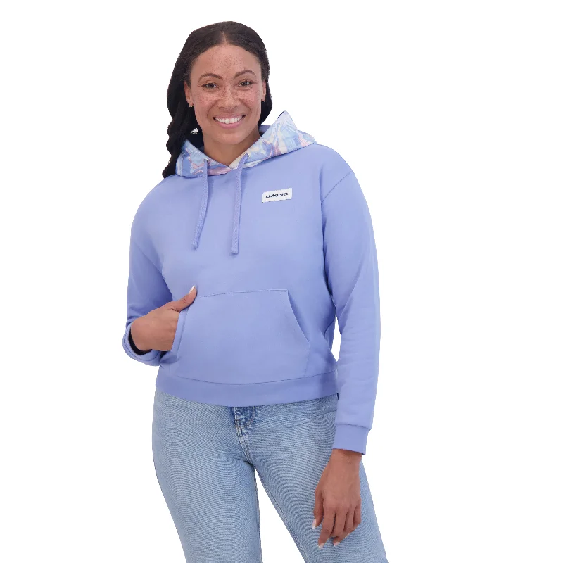 Shorter Hoodie Women's - Hydrangea Hoodie with Drawcord Adjustable Secure