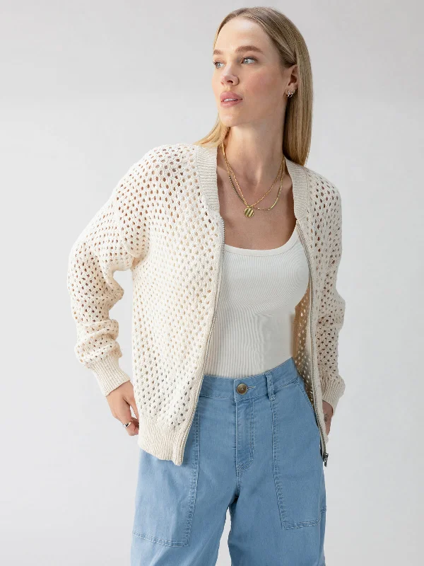 Stepping Out Bomber Sweater Jacket Eco Natural Insulated Jacket Fitted Jacket Loose Jacket