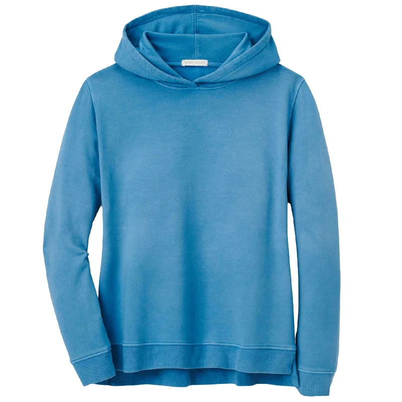 Womens Lava Washed Relaxed Hoodie Blue Surf - SS23 Oversized Hoodie Comfort Casual