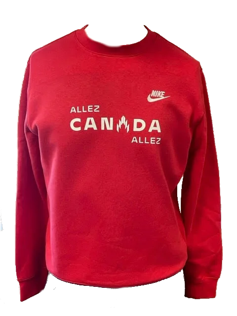 Women's Nike Sweatshirt Club Fleece Crew Neck Standard Hoodie with Snap Buttons Easy Quick