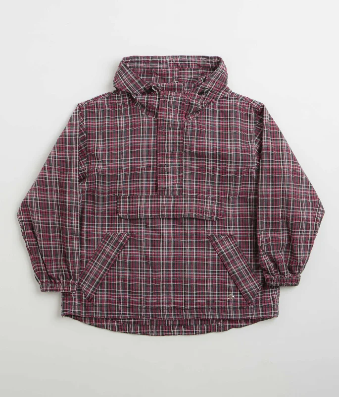 Yardsale Plaid Pullover Jacket - Black / Red Print Jacket Jacquard Jacket Patchwork Jacket Yardsale Plaid Pullover Jacket - Black / Red Print Jacket Jacquard Jacket Patchwork Jacket