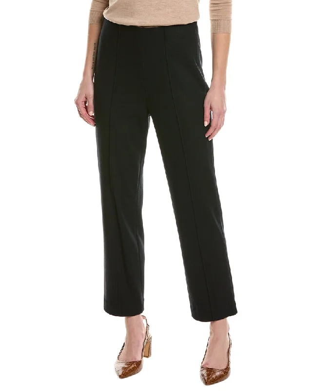 Vince Mid-Rise Wool-Blend Pant Trendy Velvet Pants