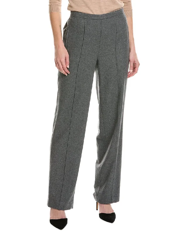 Vince Mid-Rise Wool-Blend Wide Leg Pant Classic Cropped Pants