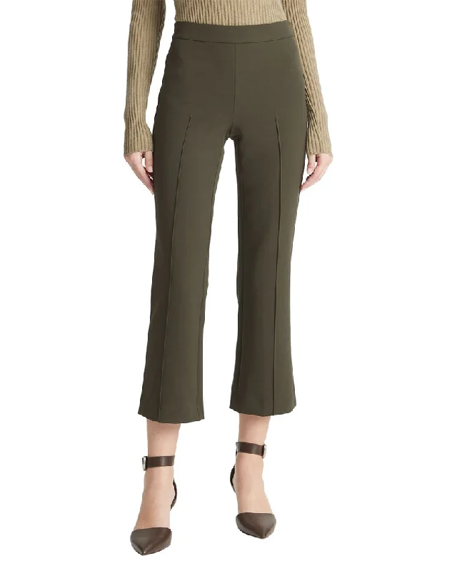 Vince Mid Rise Pintuck Crop Flare Pant Lightweight Jogger Pants