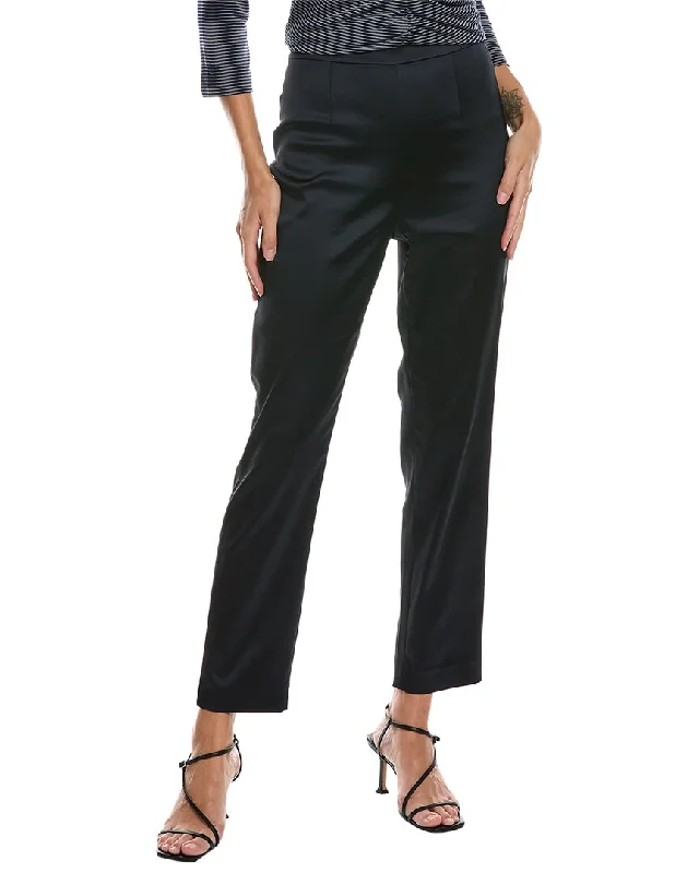 St. John Dart Fitted Pant Chic Wool Trousers