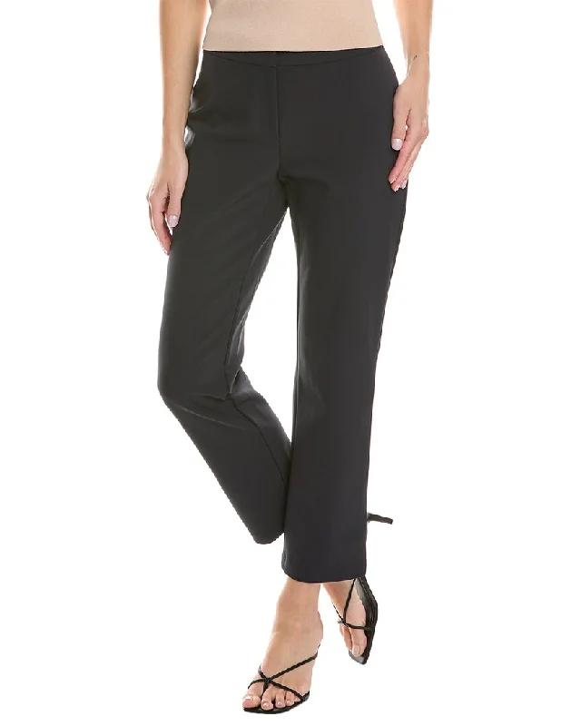 Lafayette 148 New York Waldorf Straight Leg Ankle Pant Relaxed Lounge Trousers