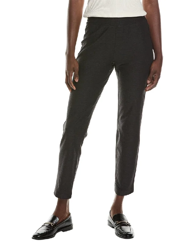 Eileen Fisher Slim Ankle Pant Elegant Wool Trousers