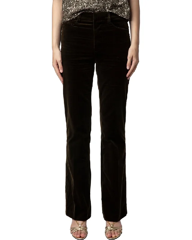 Zadig & Voltaire Pistol Velvet Pant Cozy Fitted Pants