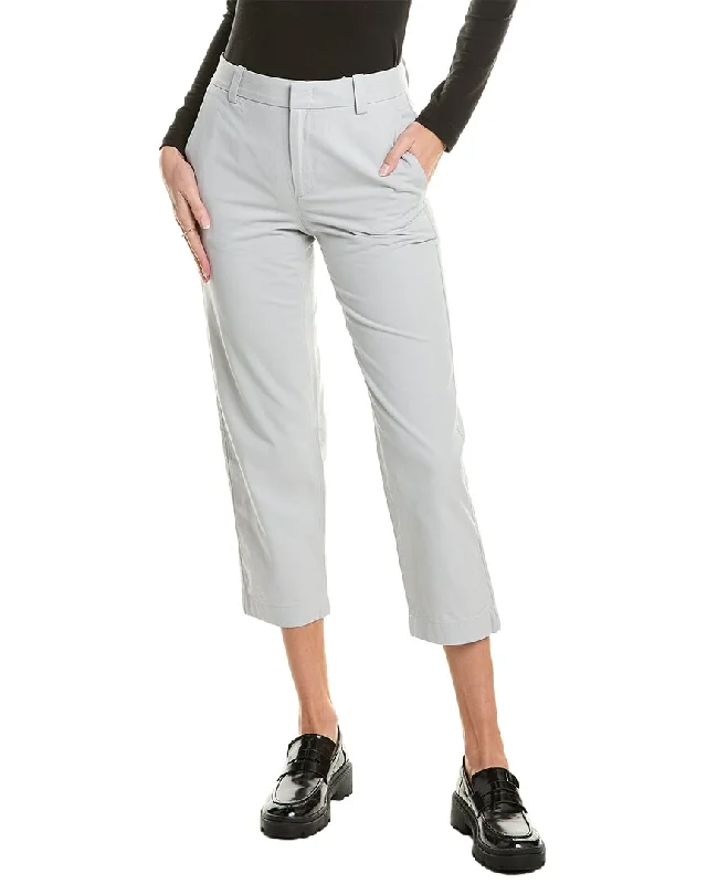 Vince Mid Rise Washed Crop Pant Comfortable Denim Pants