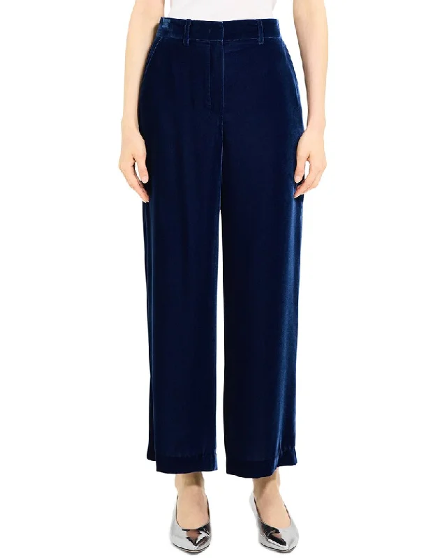 Theory Relaxed Straight Pant Wide-Legged Palazzos