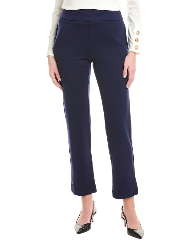 Jones New York High Double Wide Waist Pant Comfy Zip-Up Pants