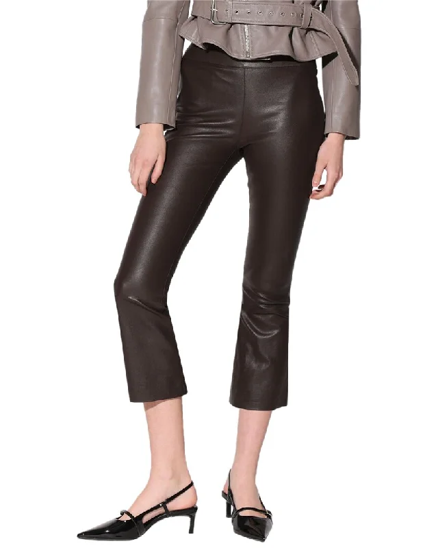 Walter Baker Luisa Fitted Leather Pant Elegant Trouser Pants