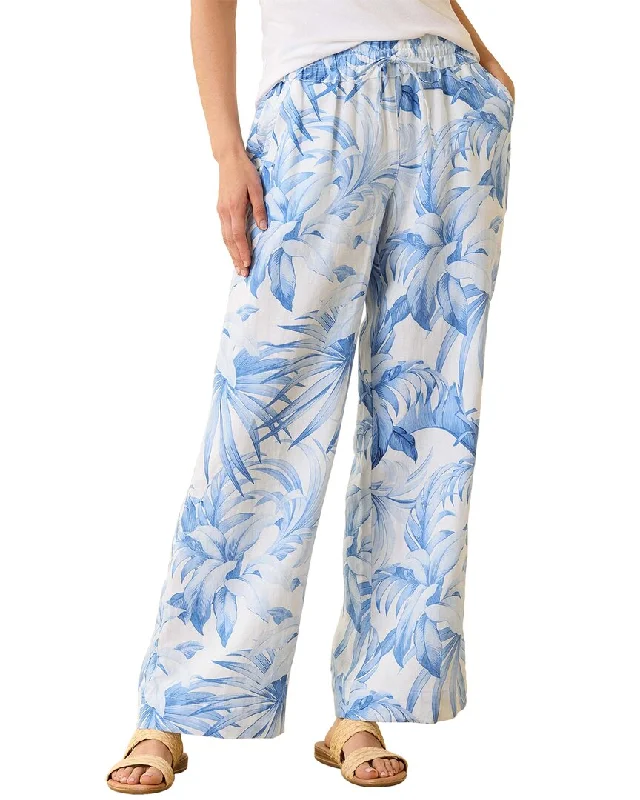 Tommy Bahama Palma Paradise High-Rise Linen Pant Slim-Fit Leggings