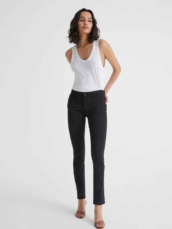 Prima Mid Rise Cigarette Jean - Black Trendy Bootcut High-Waisted Jeans