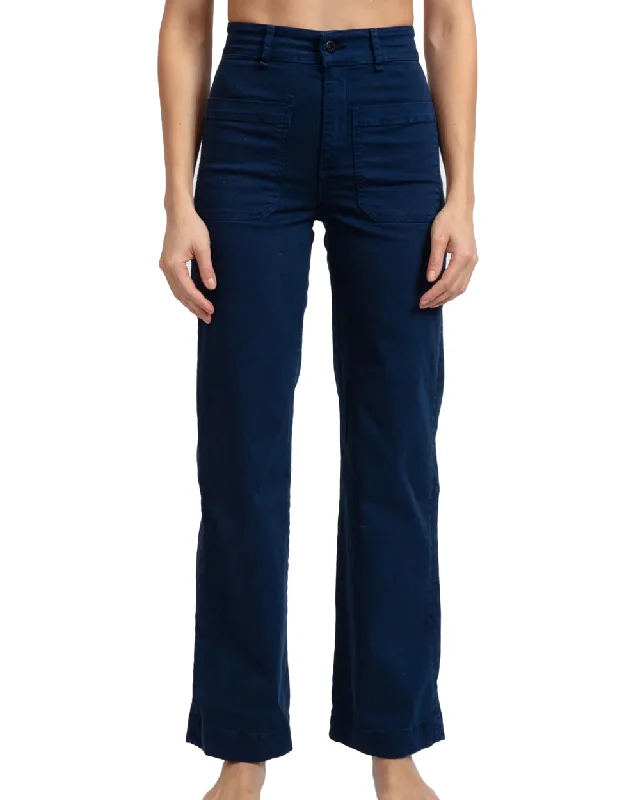 Twill Sailor Jean in Anchor Navy Stylish Plus Size Denim Jeans