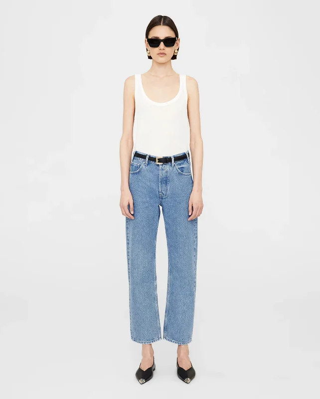 GAVIN JEAN / CLEAN BLUE Trendy Low-Rise Slim Jeans