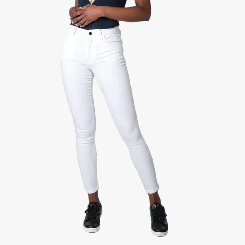 Guess Womens Eco Sexy Curve Jean White Comfortable Boyfriend Jeans