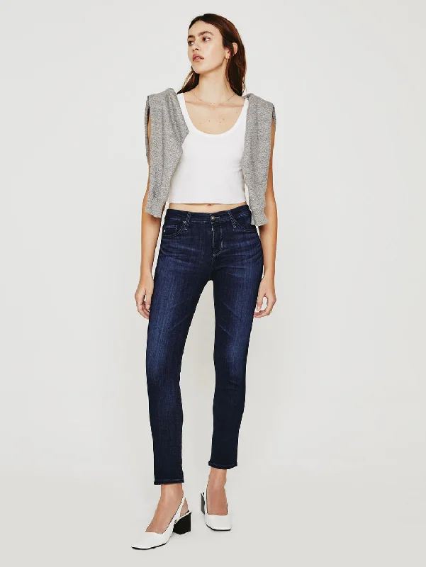 Prima Mid Rise Cigarette Jean - Concord Stylish Shredded Denim Jeans