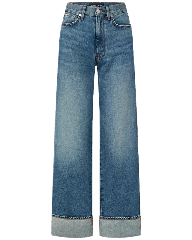 High Rise Taylor Wide Leg Jean in Rebel Stone Elegant Skinny Leg Jeans