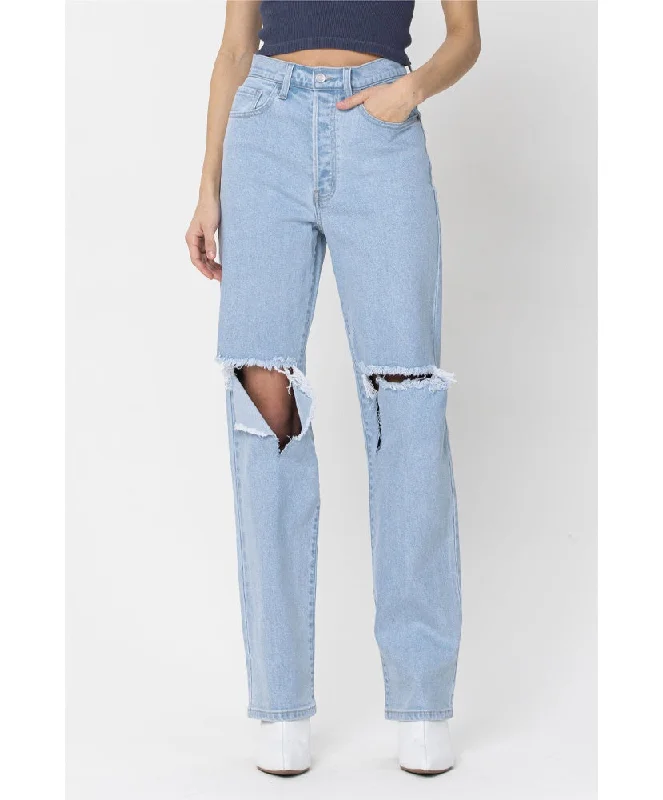 Blakley High Rise Dad Jean Comfortable Straight-Legged Denim