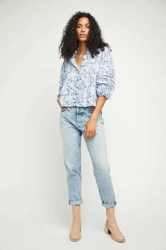 Free People Zuri Mom Jean Trendy Wide-Leg High-Waist Denim