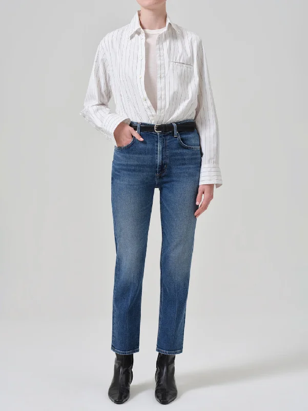 Zurie Ankle Jean - Abalone Comfortable Mid-Rise Jeans