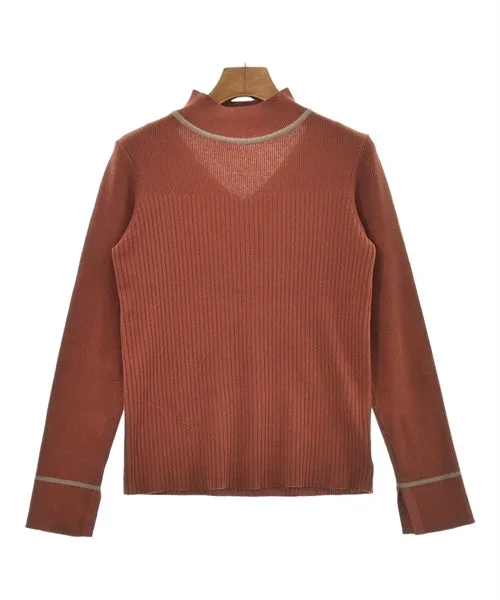 Andemiu Sweaters Turtle Neck Boat Neck Asymmetrical Neck