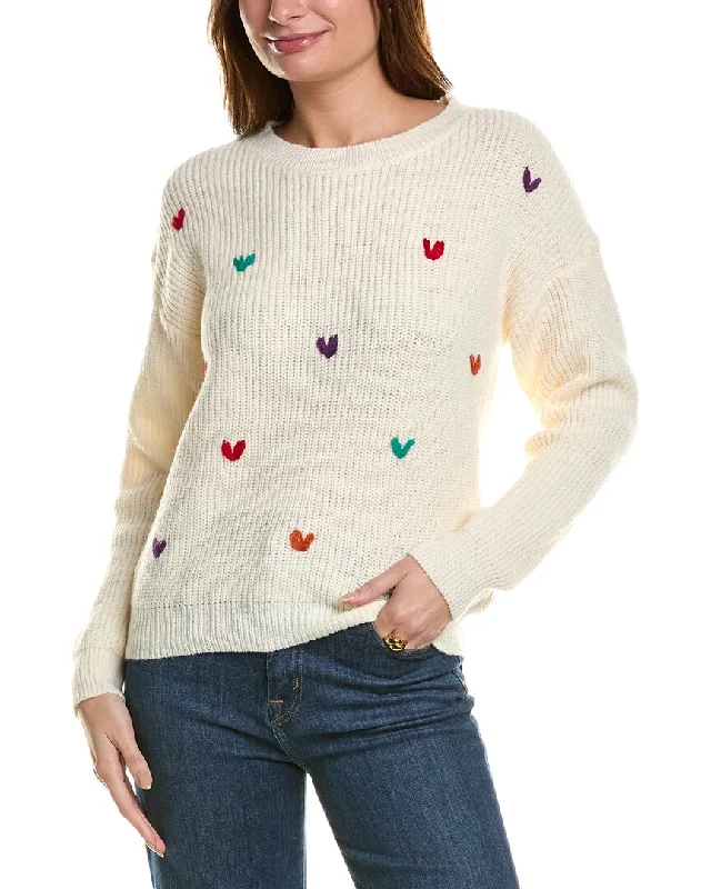 ANNA KAY Coeurs Brodres Cashmere-Blend Sweater Boxy Sweater Fitted Sweater A-Line