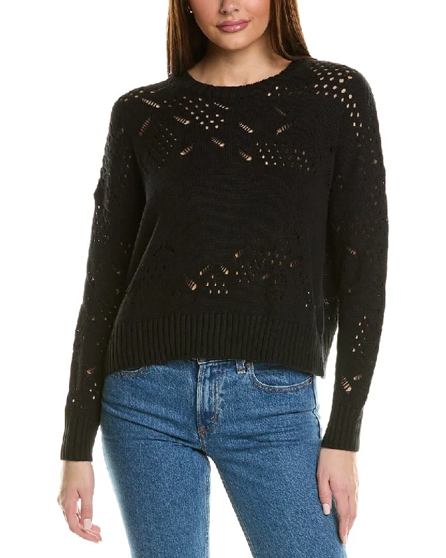 Autumn Cashmere Ladder Stitch Sweater Stylish Fashionable Trendy