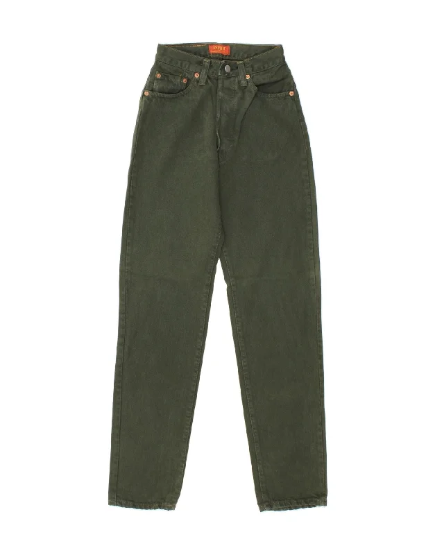 AVIATIC Womens High Waist Slim Jeans W26 L30 Khaki Cotton Trendy Layered Pocket Jeans AVIATIC Womens High Waist Slim Jeans W26 L30 Khaki Cotton Trendy Layered Pocket Jeans