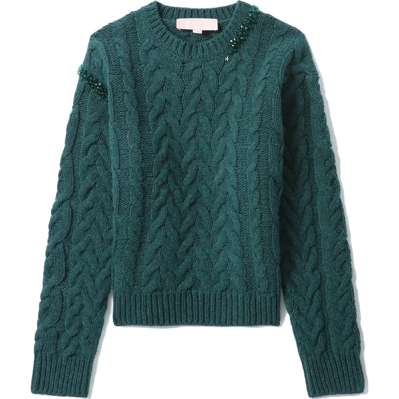 BAPY BEADING SWEATER LADIES Fleece Sweater Nylon Polyester