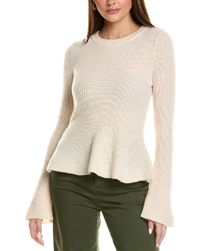 Design History Cashmere Sweater Houndstooth Herringbone Solid