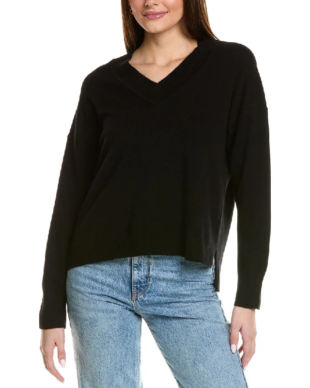 Design History Cashmere Sweater Beaded Sweater Sequined Faux Fur