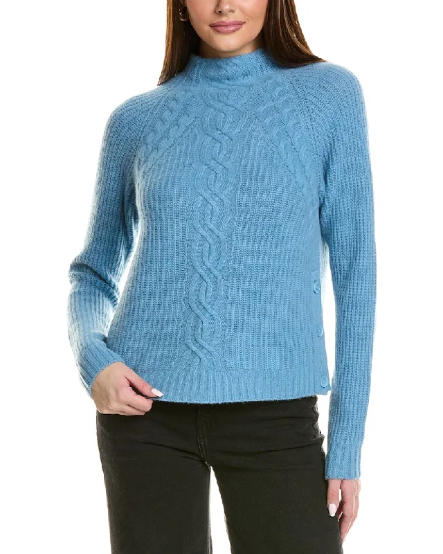 Design History Engineered Cable Cashmere Sweater Mesh Fabric Canvas Fabric Denim Fabric