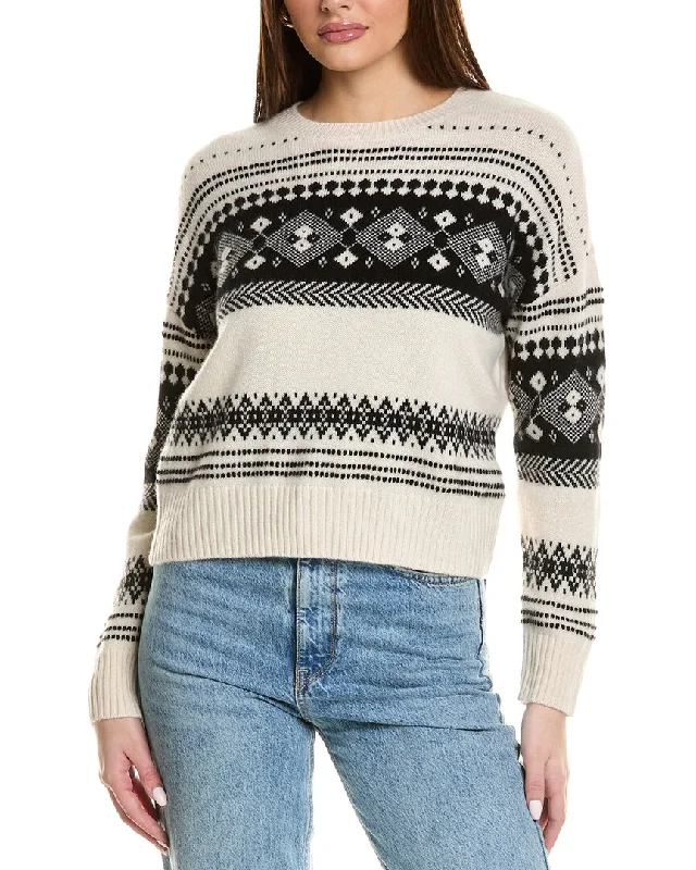 Design History Fairisle Cashmere Sweater Fleece Fabric Down Fabric Feather Fabric