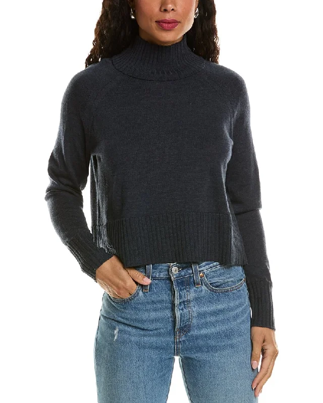 EILEEN FISHER Turtleneck Wool Sweater Soft Cozy Warm