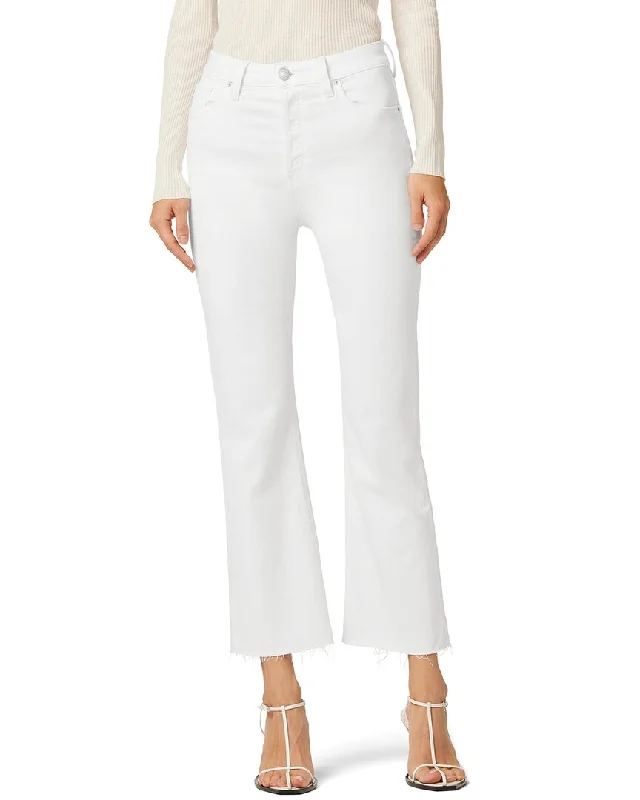 HUDSON Jeans Faye Ultra High-Rise Bootcut Crop White Jean Trendy Wide-Legged High-Waist Jeans HUDSON Jeans Faye Ultra High-Rise Bootcut Crop White Jean Trendy Wide-Legged High-Waist Jeans