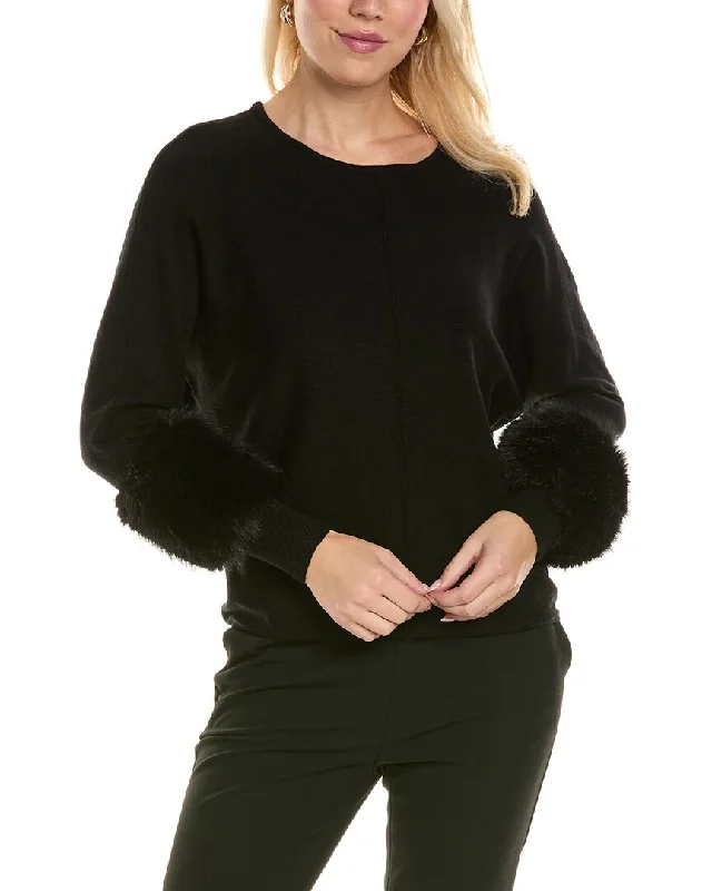 Joseph A. Dolman Sweater Graphic Sweater Embroidered Appliqued