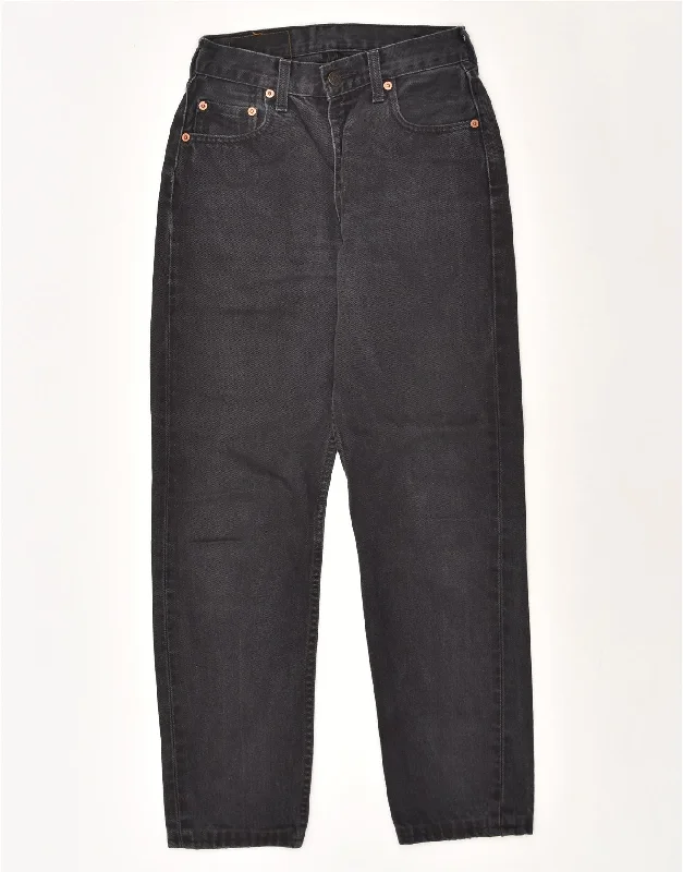 LEVI STRAUSS & CO Womens 534 Straight Jeans W28 L28 Black Cotton Classic Button Fly Jeans LEVI STRAUSS & CO Womens 534 Straight Jeans W28 L28 Black Cotton Classic Button Fly Jeans