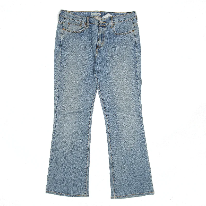LEVI'S 515 Jeans Blue Denim Regular Bootcut Stone Wash Womens W32 L30 Elegant Wide-Leg Jeans LEVI'S 515 Jeans Blue Denim Regular Bootcut Stone Wash Womens W32 L30 Elegant Wide-Leg Jeans