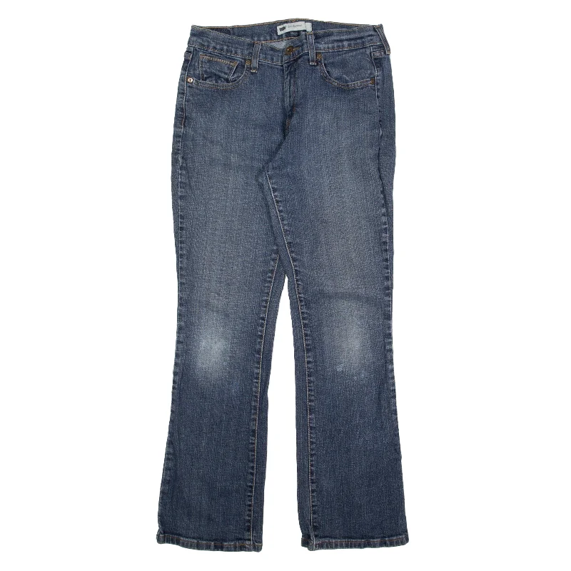 LEVI'S 515 Jeans Blue Denim Regular Bootcut Womens W29 L30 Fashionable Cropped Denim Jeans LEVI'S 515 Jeans Blue Denim Regular Bootcut Womens W29 L30 Fashionable Cropped Denim Jeans