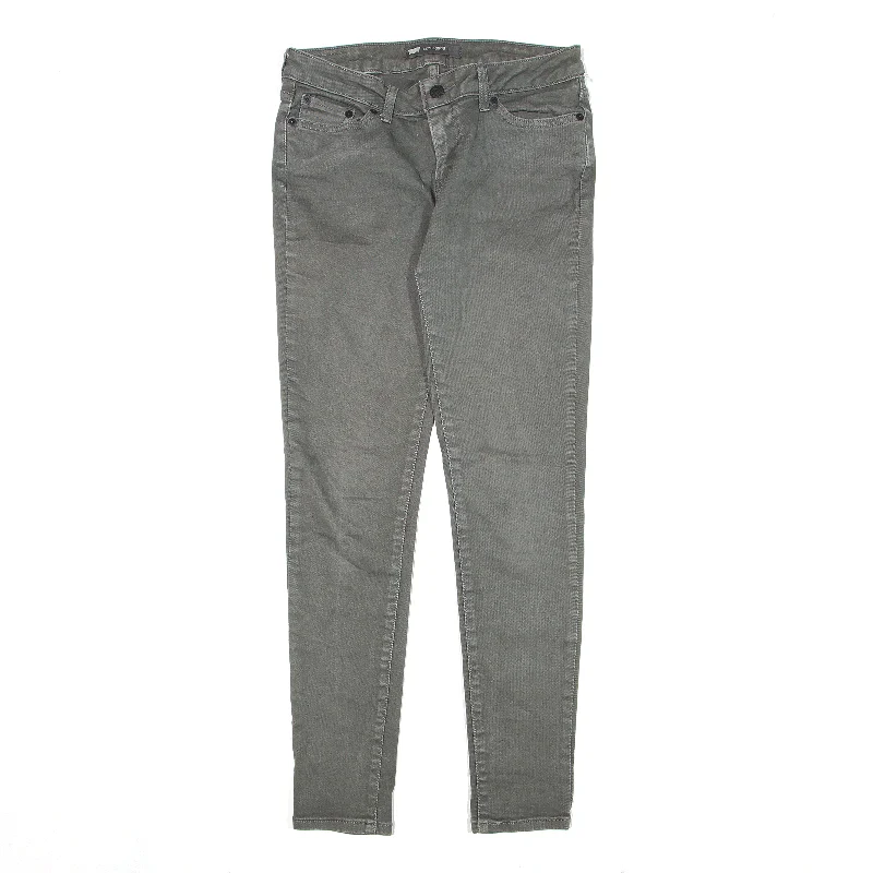 LEVI'S 535 Legging Jeans Grey Denim Slim Skinny Womens W28 L29 Fashionable Straight Cut Jeans LEVI'S 535 Legging Jeans Grey Denim Slim Skinny Womens W28 L29 Fashionable Straight Cut Jeans