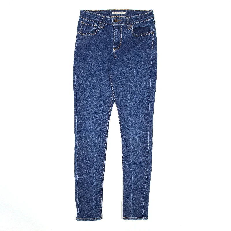 LEVI'S 721 High Rise Jeans Blue Denim Slim Skinny Womens W28 L30 Fashionable Vintage Wash Jeans LEVI'S 721 High Rise Jeans Blue Denim Slim Skinny Womens W28 L30 Fashionable Vintage Wash Jeans