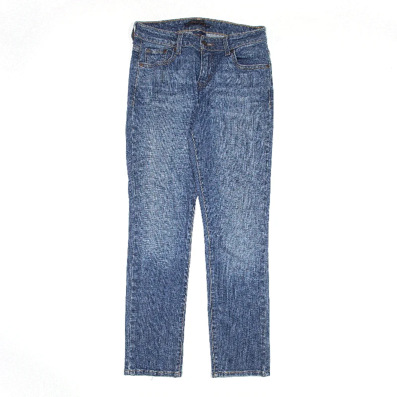 LEVI'S Mid Rise Jeans Blue Denim Slim Skinny Womens W26 L28 Fashionable Straight Cut Jeans LEVI'S Mid Rise Jeans Blue Denim Slim Skinny Womens W26 L28 Fashionable Straight Cut Jeans