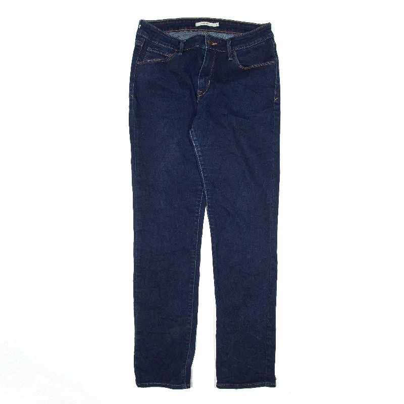 LEVI'S Mid Rise Jeans Blue Denim Slim Skinny Womens W29 L32 Fashionable Button-Front Jeans LEVI'S Mid Rise Jeans Blue Denim Slim Skinny Womens W29 L32 Fashionable Button-Front Jeans