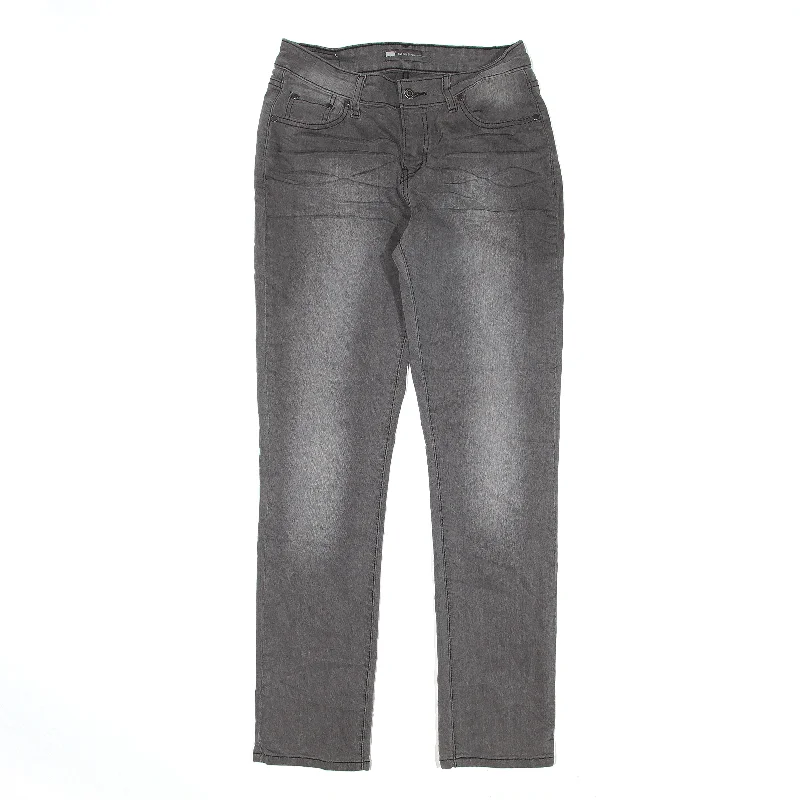 LEVI'S Mid Rise Jeans Grey Denim Slim Skinny Stone Wash Womens W28 L32 Comfortable Boyfriend Jeans LEVI'S Mid Rise Jeans Grey Denim Slim Skinny Stone Wash Womens W28 L32 Comfortable Boyfriend Jeans