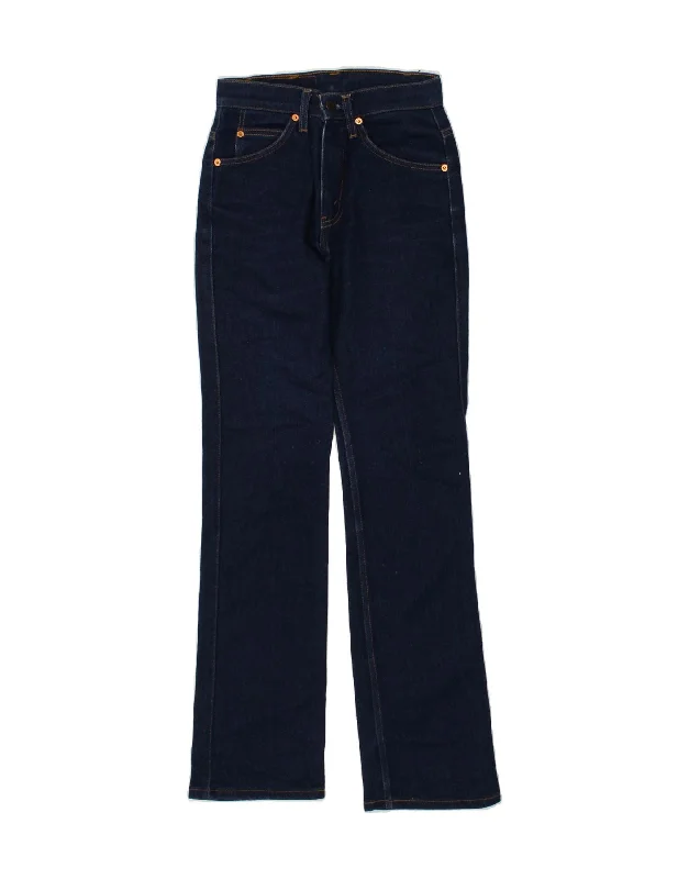 LEVI'S Womens 417 Straight Jeans W27 L32 Navy Blue Cotton Trendy Vintage Denim Jeans LEVI'S Womens 417 Straight Jeans W27 L32 Navy Blue Cotton Trendy Vintage Denim Jeans