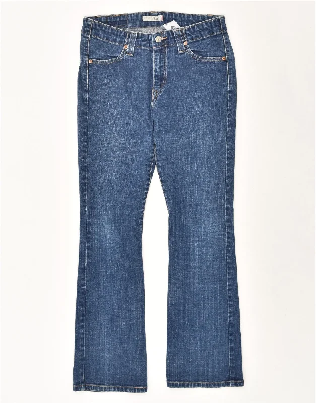 LEVI'S Womens 525 Bootcut Jeans US 8 Medium W30 L30 Blue Cotton Chic Rolled Cuff Denim Jeans LEVI'S Womens 525 Bootcut Jeans US 8 Medium W30 L30 Blue Cotton Chic Rolled Cuff Denim Jeans