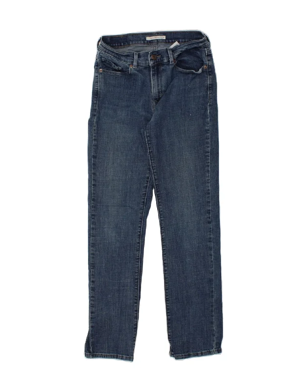 LEVI'S Womens Classic Classic Fit Straight Jeans US 6 Medium W30 L29 Blue Casual Bootcut Ripped Jeans LEVI'S Womens Classic Classic Fit Straight Jeans US 6 Medium W30 L29 Blue Casual Bootcut Ripped Jeans